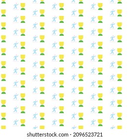 Simple marathon pattern design and background art