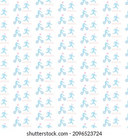Simple marathon pattern design and background art