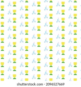 Simple marathon pattern design and background art