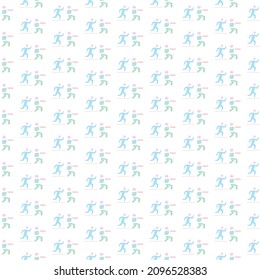 Simple marathon pattern design and background art