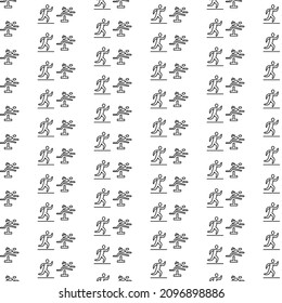 Simple marathon pattern design and background art