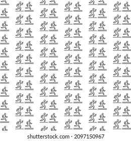 Simple marathon pattern design and background art