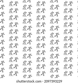 Simple marathon pattern design and background art