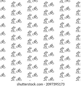 Simple marathon pattern design and background art