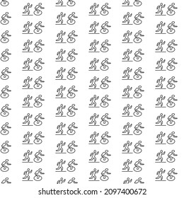 Simple marathon pattern design and background art