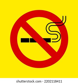 A simple mark that prohibits smoking