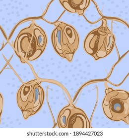Simple Marker Lime. Cerulean Blue and Gold Vector Summer Citrus Print. Modern Hand Drawn Background. Lemon Seamless Pattern. Botanical Illustration. Psychedelic Citron Motif.