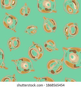 Simple Marker Lime. Lemon Seamless Pattern. Botanical Illustration. Psychedelic Citron Motif. Vector Summer Citrus Print. Marigold Yellow and Green Ash Modern Hand Drawn Background.