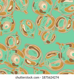 Simple Marker Lime. Lemon Seamless Pattern. Marigold Yellow and Green Ash Modern Hand Drawn Background. Botanical Illustration. Psychedelic Citron Motif. Vector Summer Citrus Print.