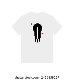 simple marketing modern shape tshirt vector illustration template design