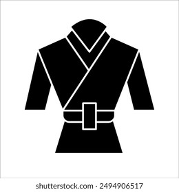 diseño simple del icono del Vector de las artes marciales