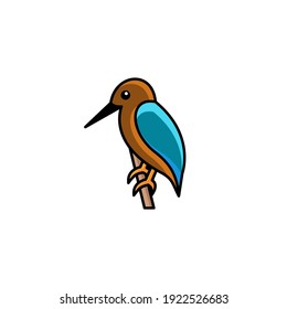 Simple Mascot Logo Design a bird. Abstract emblems, design concepts, logos, logotype elements