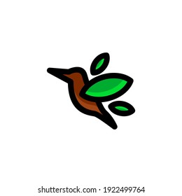 Simple Mascot Logo Design a cute bird. Abstract emblem, design concept, vector, logo, logotype element for template