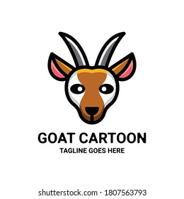 Simple Mascot Logo Design Goat