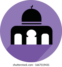 Simple Material Islamic Mosque Icon
