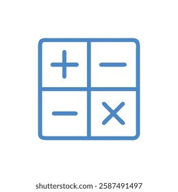 Simple Math Equation Icon for Study