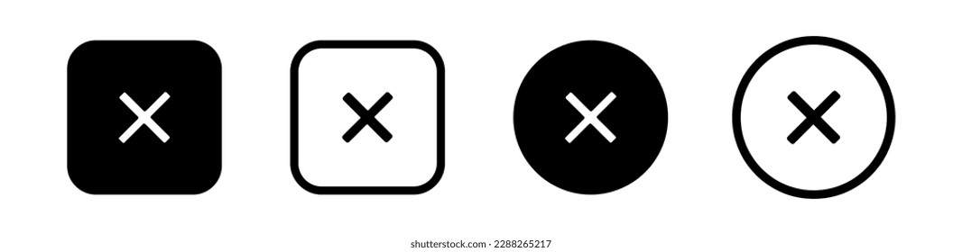 Simple mathematical symbol collection. Calculations sign. Math vector icon set. 