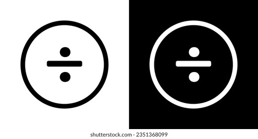 Simple mathematical symbol collection. Calculations sign. Math vector icon. 