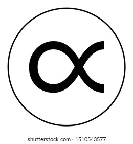 simple mathematics sign symbol icon isolated on white circle design element