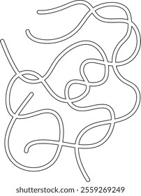 Simple Maze Element For Kids
