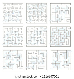 Simple mazes with path solution