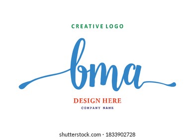 simple MBA lettering logo is easy to understand, simple and authoritative