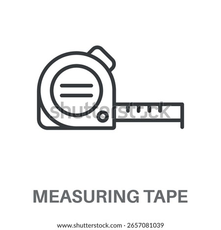 Simple Measuring Tape Design Icon, Simple Style Design Inspiration For Any Logos Interface And Purpose