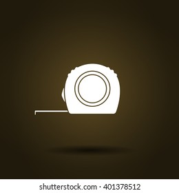 Simple measuring tape icon