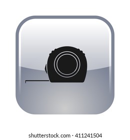 Simple measuring tape icon