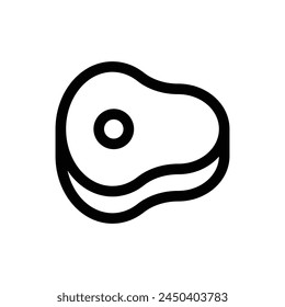 Simple Meat icon. The icon can be used for websites, print templates, presentation templates, illustrations, etc