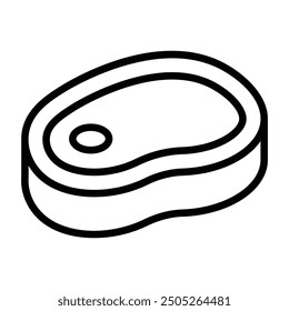 Simple Meat icon. The icon can be used for websites, print templates, presentation templates, illustrations, etc