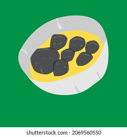 simple meatball food vector design