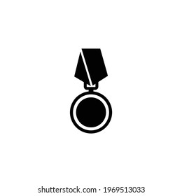 simple medal flat icon logo
