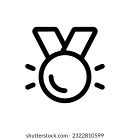 Icono de Medalla simple. El icono puede utilizarse para sitios web, plantillas de impresión, plantillas de presentación, ilustraciones, etc