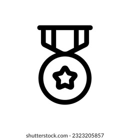 Simple Medal icon. The icon can be used for websites, print templates, presentation templates, illustrations, etc