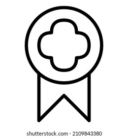simple medal shaped icon design