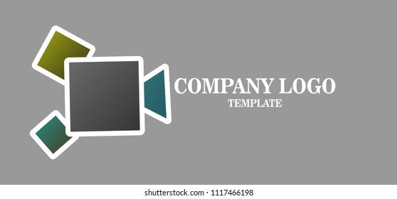 Simple Media Business Logo vector icon. illustration for camera technology