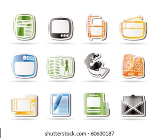 Simple Media icons - Vector Icon Set