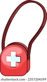 Ilustración simple del vector de bolsa médica