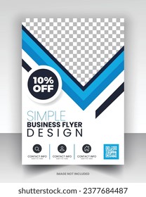 Simple medical flyer design vector art with editable fonts and decor nice color combination orange yellow black blue navy