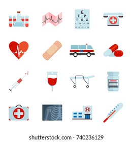 Simple Medical icons set. Universal Medical icon to use for web and mobile UI, set of basic Medical elements