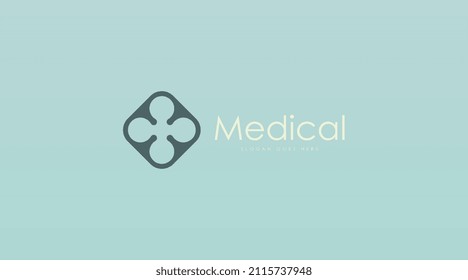 Simple Medical Logo Design Concept Vector. Health Logo Template