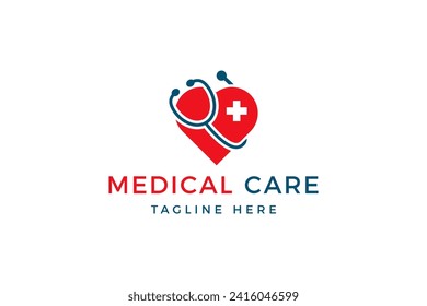 Simple Medical Logo Vector, Medical care, Hospital logo vector eps.