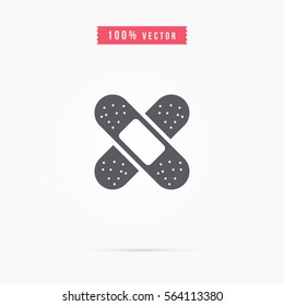 simple medical plaster icon