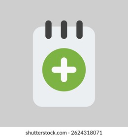 Simple medical-related icon for healthcare apps, clinics, appointment scheduling, health tracking, medical services, and patient management.