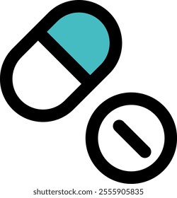 Simple Medicine Icons Web graphics.