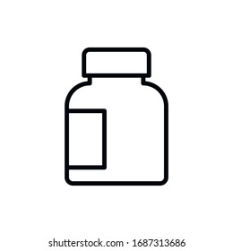 Icono de línea de medicina simple. Pictograma de trazo. Ilustración vectorial aislada en un fondo blanco. Símbolo de calidad superior. Signo de vector para aplicaciones móviles y sitios web.