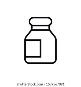 Simple medicine line icon. Stroke pictogram. Vector illustration isolated on a white background. Premium quality symbol. Vector sign for mobile app and web sites.