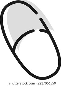 Simple medicine tablet image illustration
