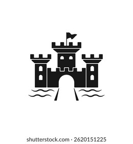 Simple Medieval Castle Logo Template